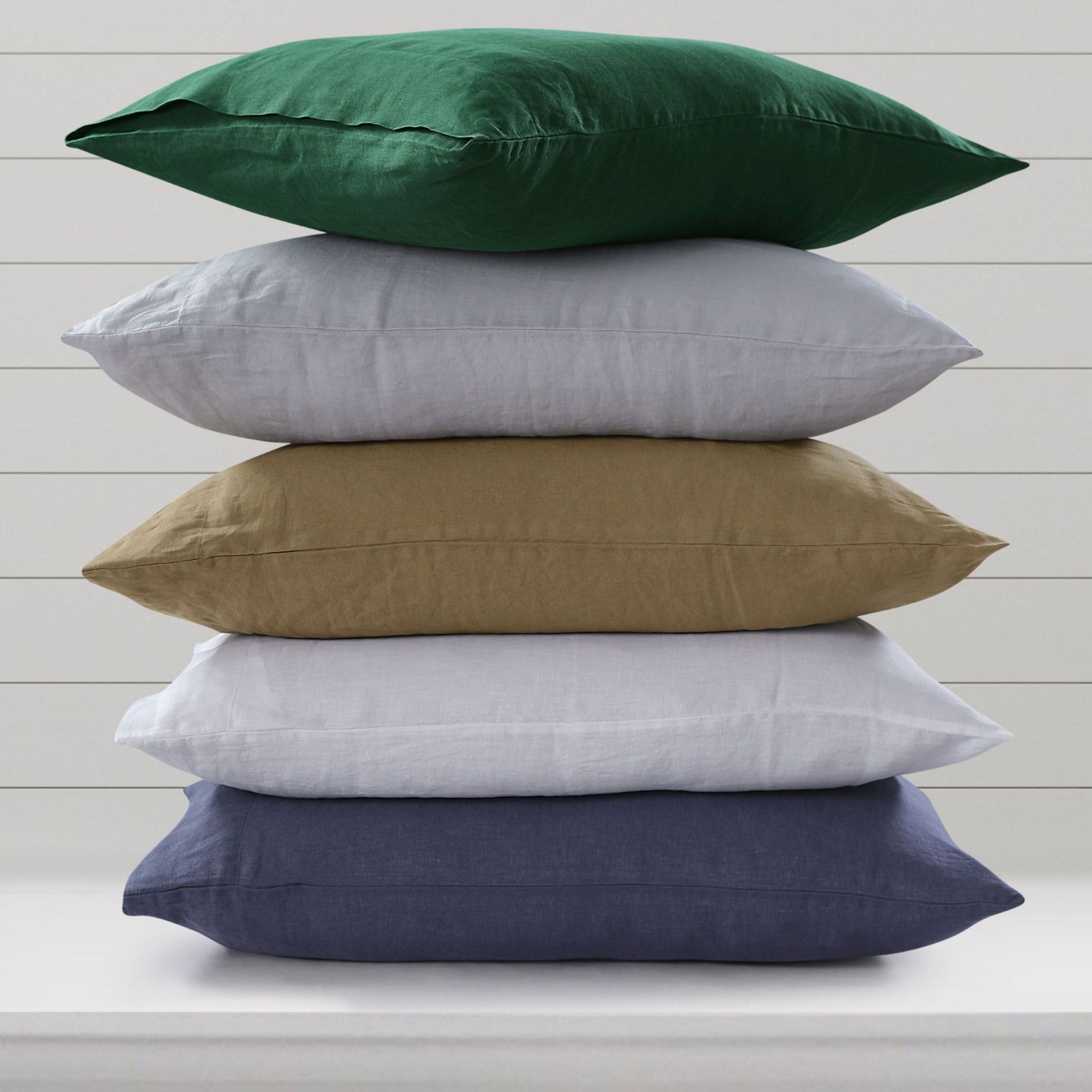 European Garment Washed Linen Pillowcase Set