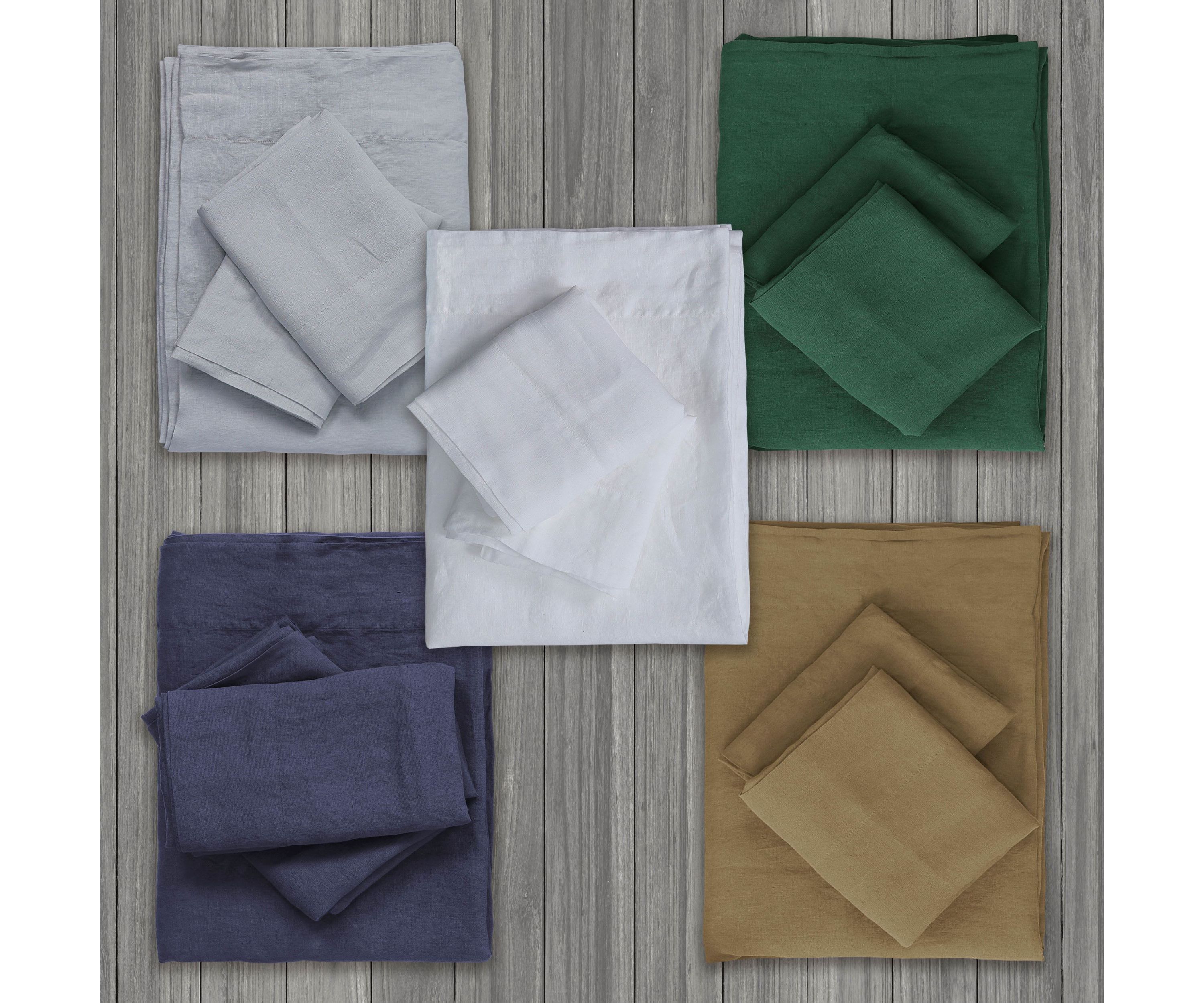 European Garment Washed Linen Pillowcase Set