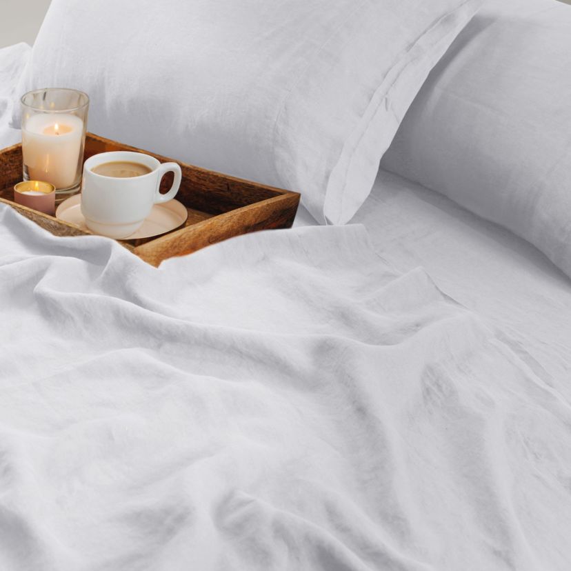 European Garment Washed Linen Pillowcase Set