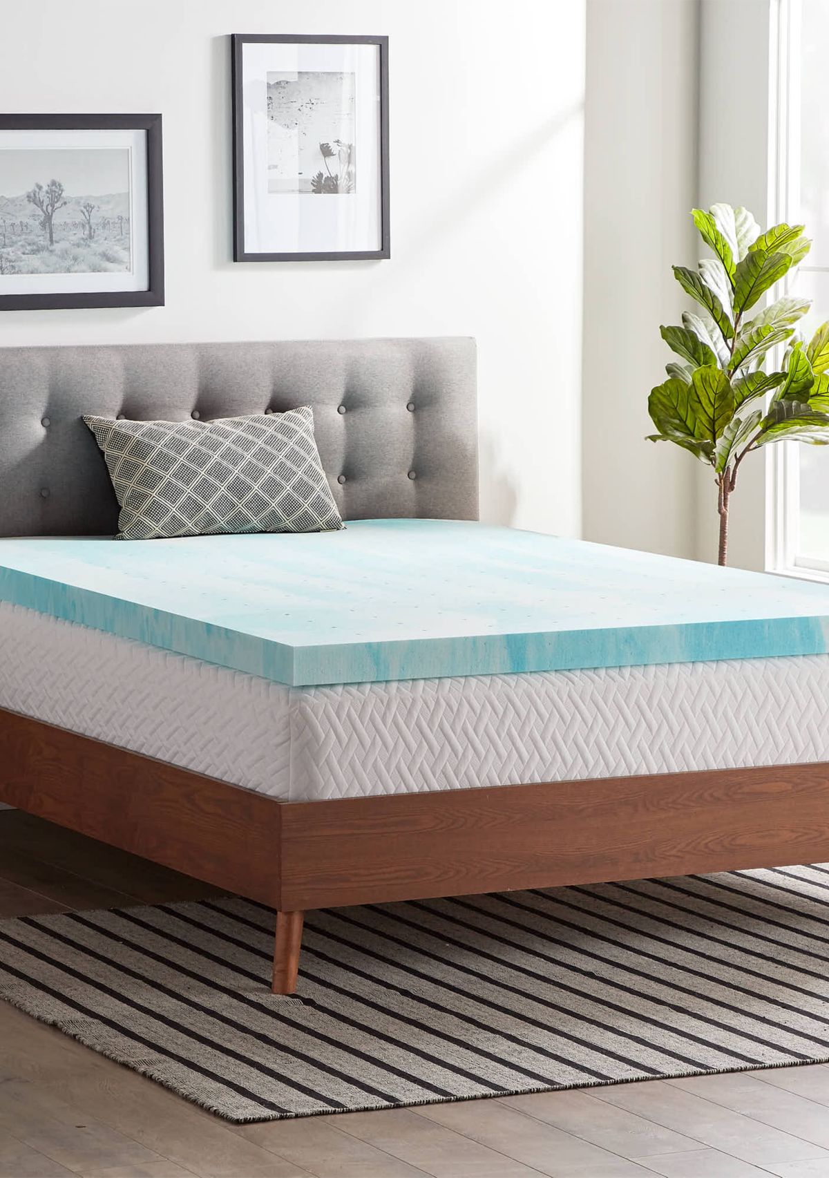 Dream Collection 3 Inch Gel Swirl Memory Foam Topper