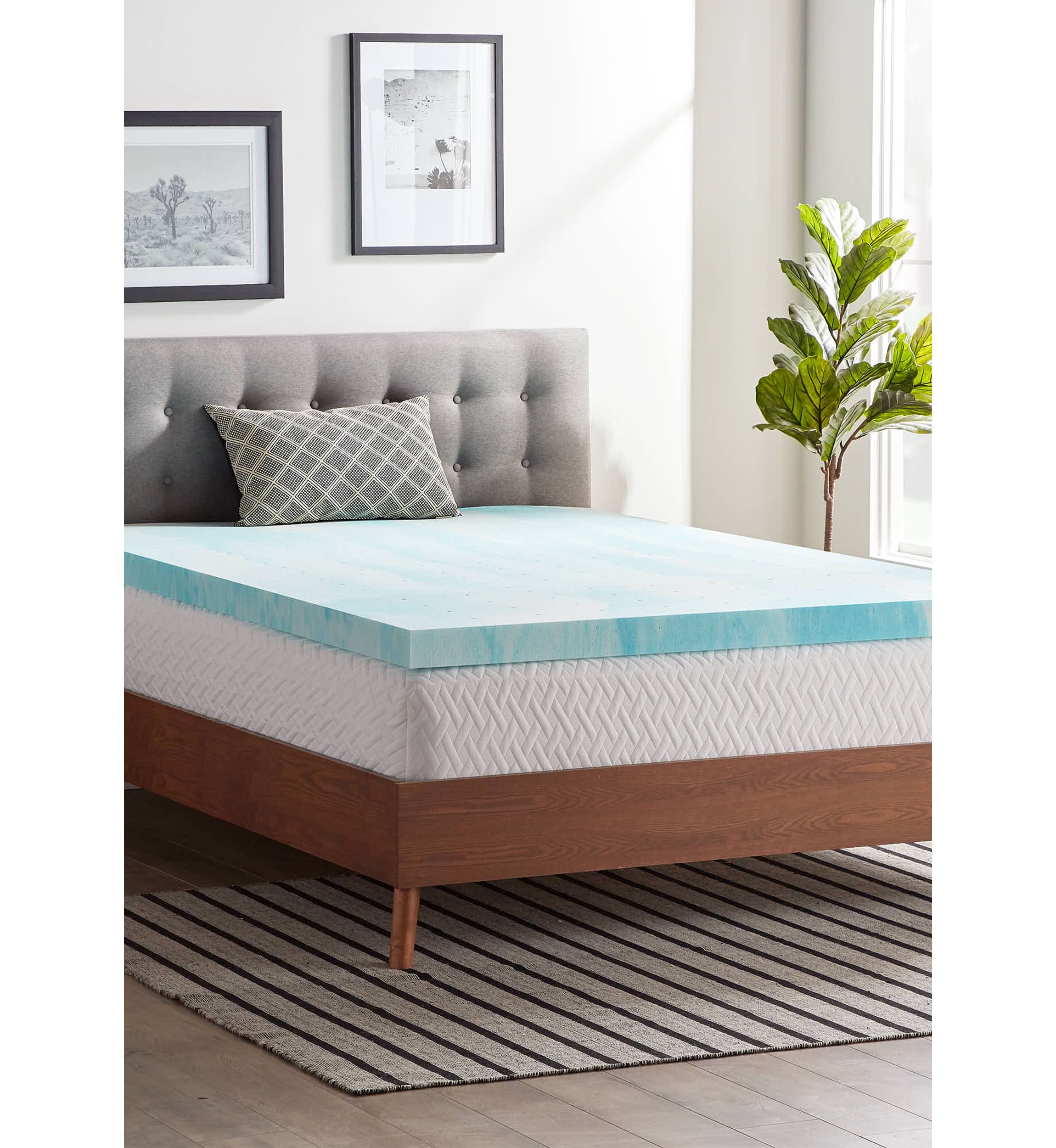 Dream Collection 3 Inch Gel Swirl Memory Foam Topper