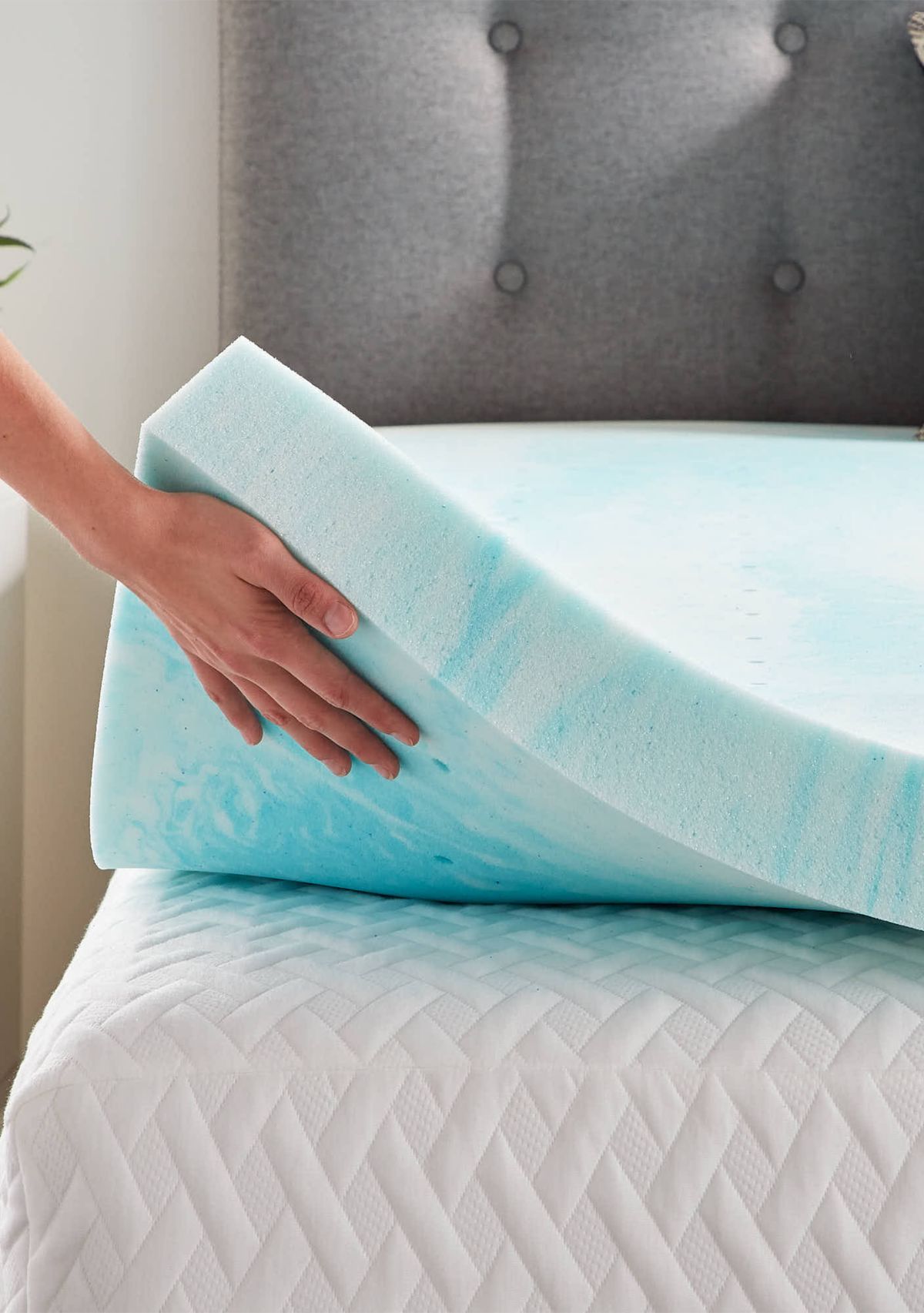 Dream Collection 3 Inch Gel Swirl Memory Foam Topper