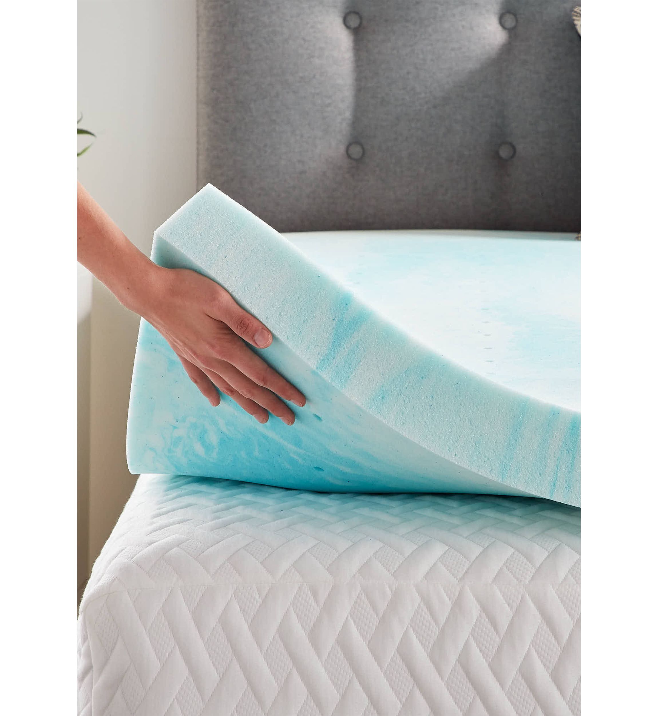 Dream Collection 3 Inch Gel Swirl Memory Foam Topper