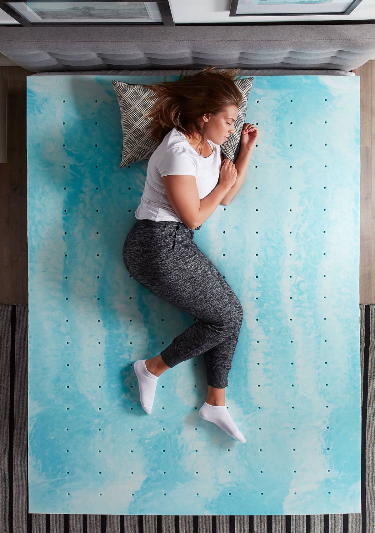 Dream Collection 3 Inch Gel Swirl Memory Foam Topper