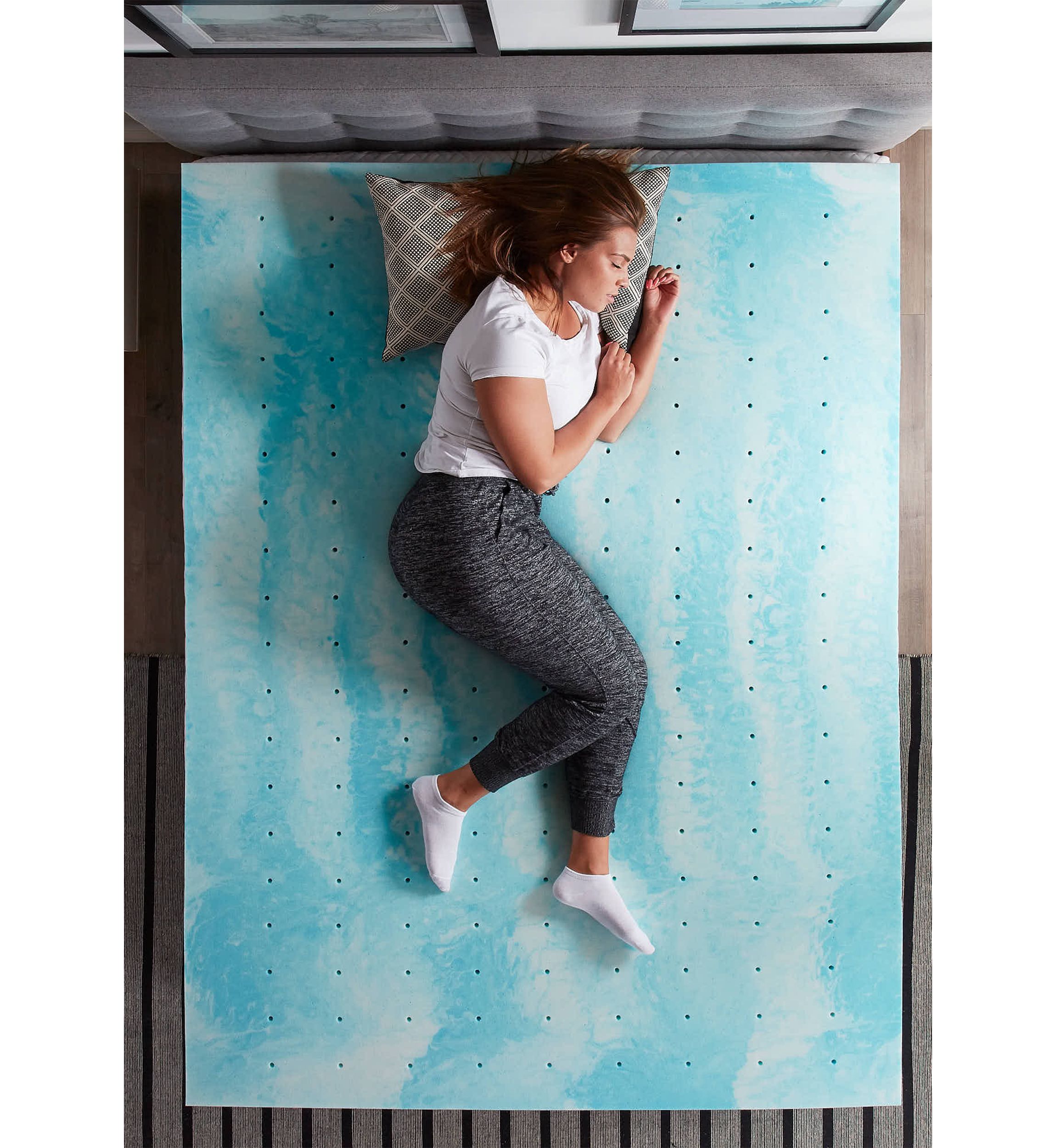 Dream Collection 3 Inch Gel Swirl Memory Foam Topper