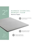 Dream Collection 2 Inch Bamboo Charcoal Memory Foam Topper