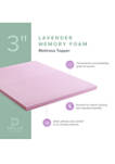 Dream Collection 3 Inch Lavender Memory Foam Topper