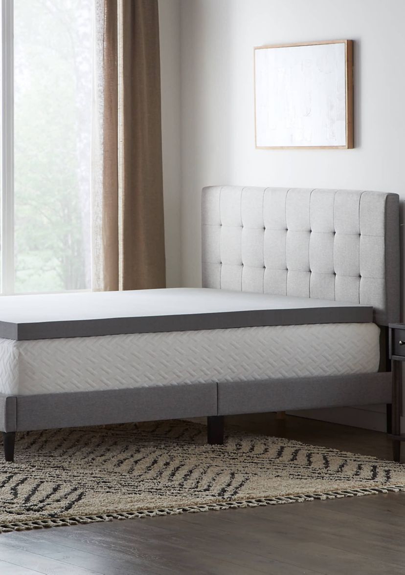 Dream Collection 3 Inch Bamboo Charcoal Memory Foam Topper