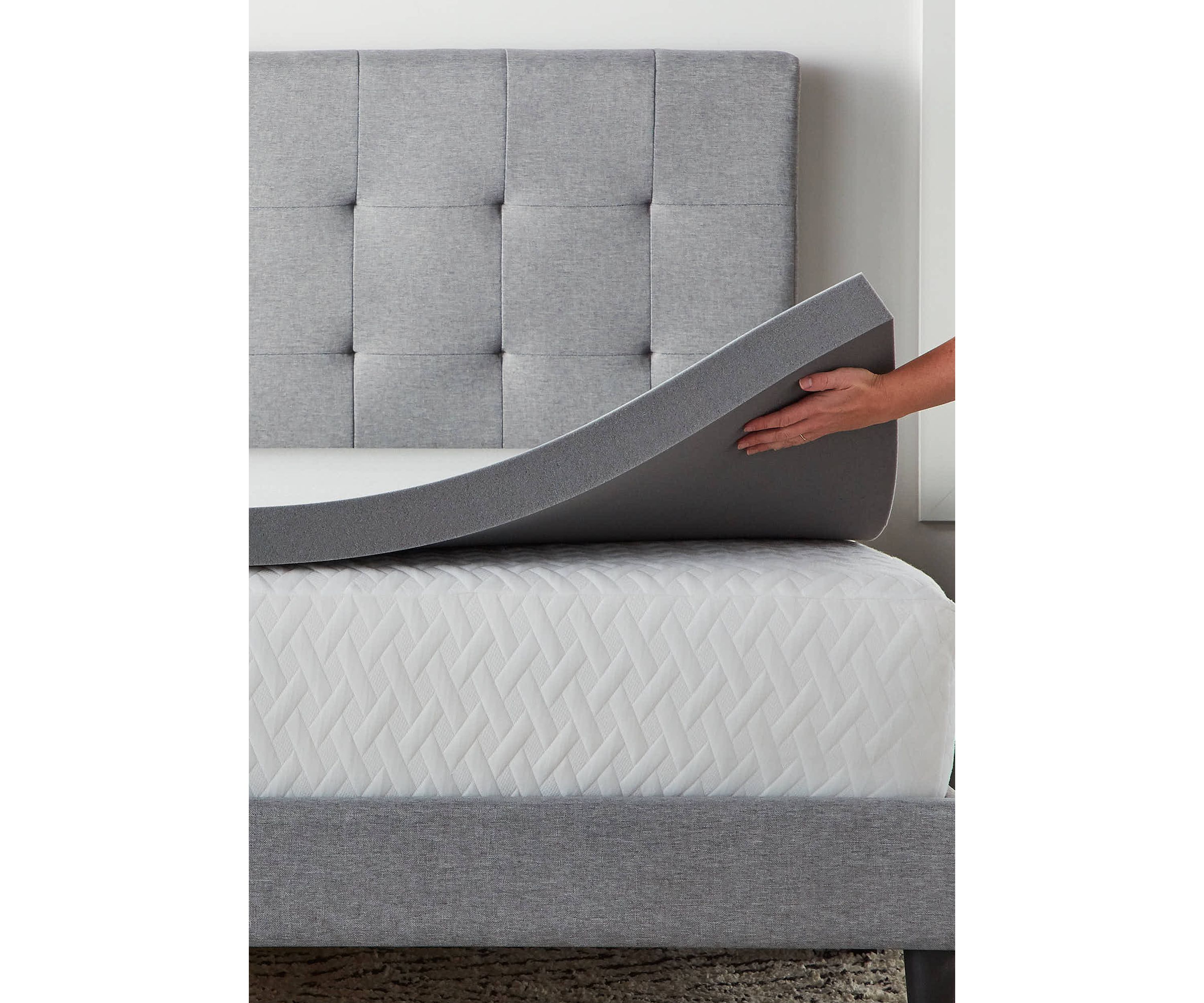 Dream Collection 3 Inch Bamboo Charcoal Memory Foam Topper