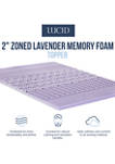 Dream Collection Lavender Zoned Mattress Topper