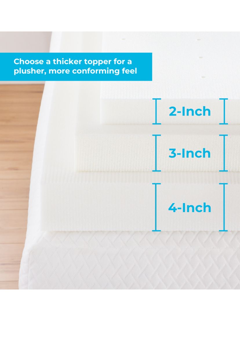 Signature 3 Inch SupportRight Foam Mattress Topper