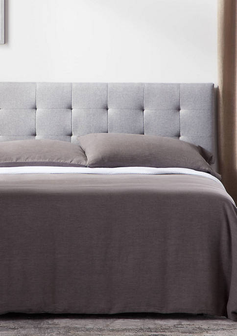 LUCID Dream Collection Square Tufted Mid-Rise Headboard