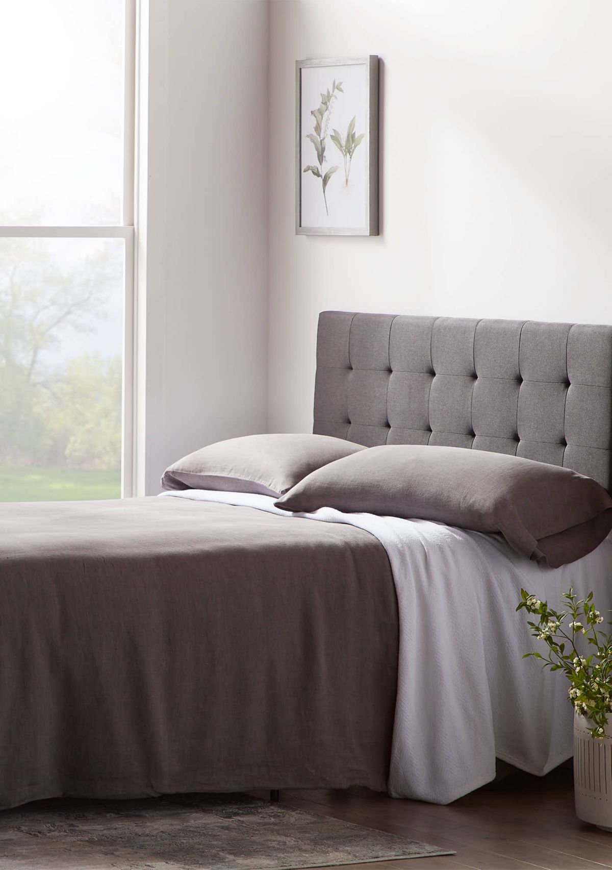 Square Tufted Mid-Rise Headboard