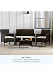 Rattan Outdoor Seating Set with Patio Table