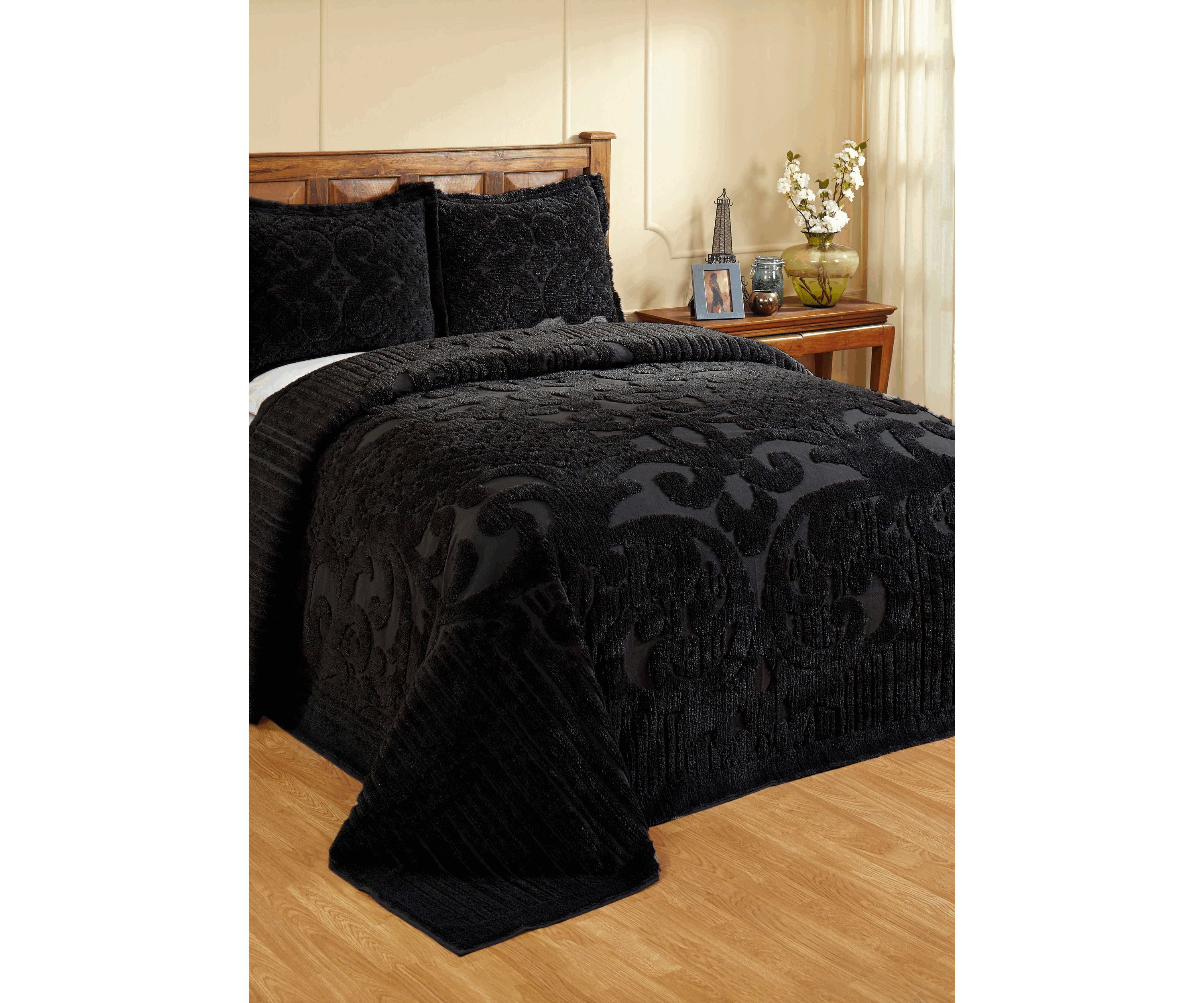 Ashton Collection Medallion Design 100% Cotton Tufted Unique Luxurious Bedspread