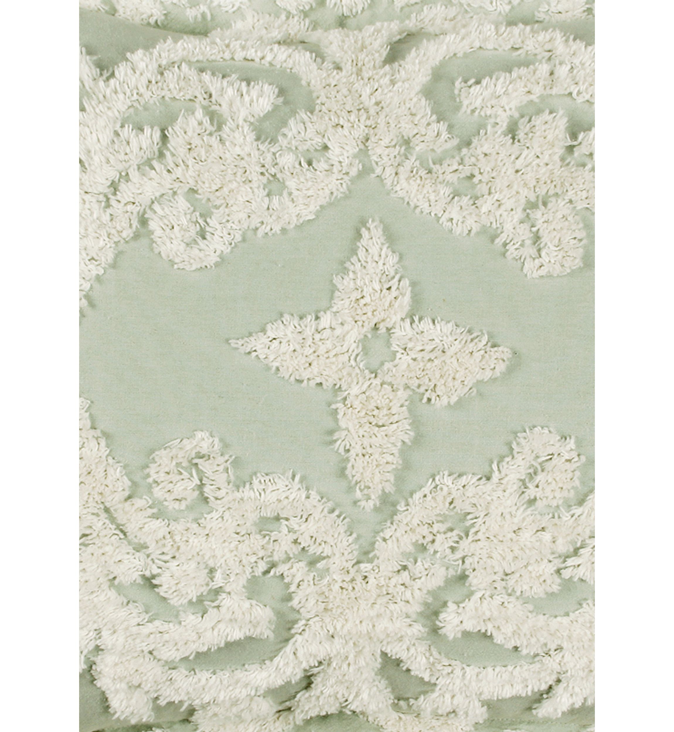Florence Collection Medallion Design 100% Cotton Tufted Unique Luxurious Bedspread