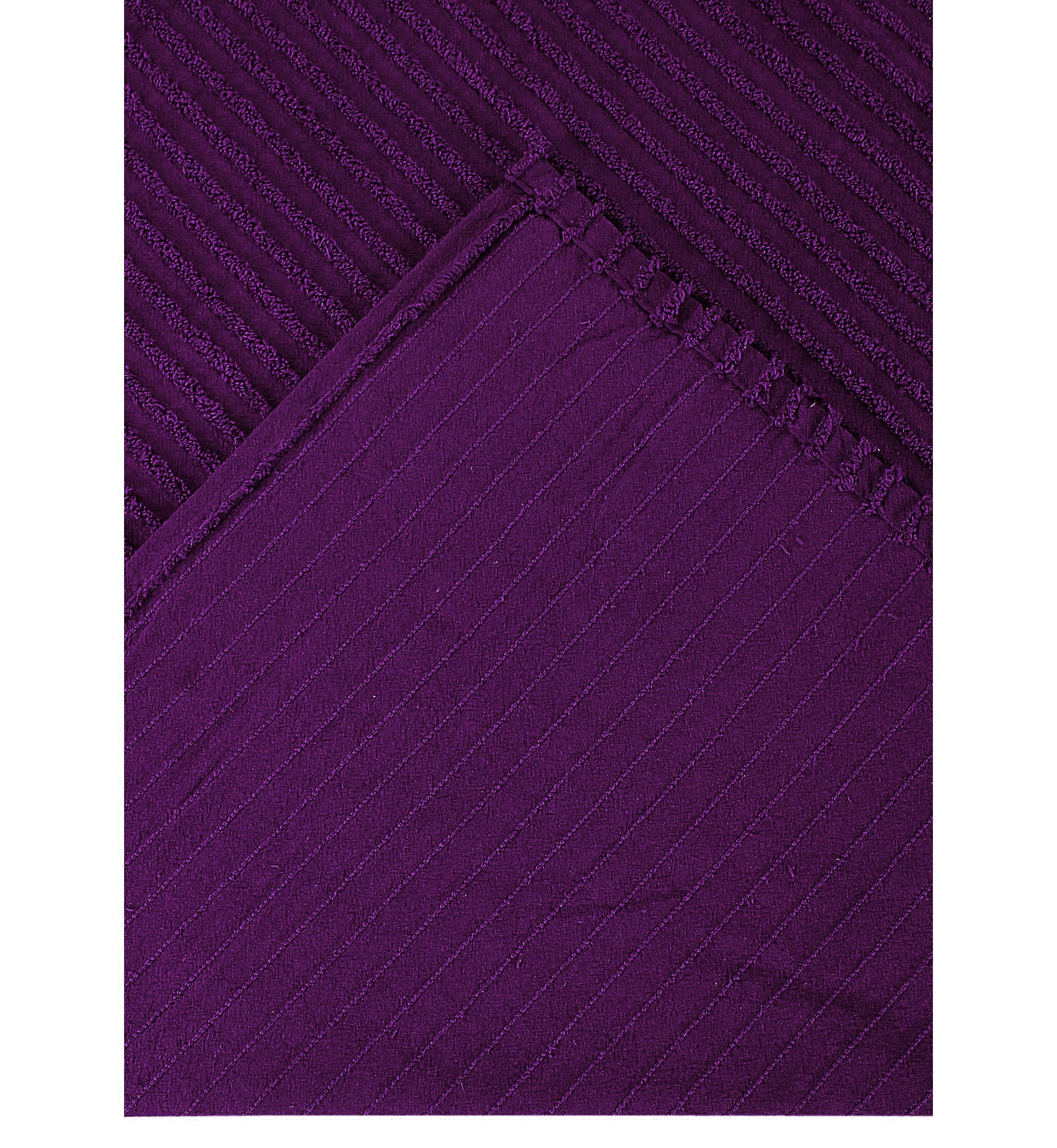 Jullian Collection Bold Stripes Design 100% Cotton Tufted Unique Luxurious Bedspread