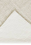 Natick Collection Wavy Channel Stripes Design 100% Cotton Tufted Unique Luxurious Standard Sham