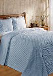Trevor Collection Medallion Design 100% Cotton Tufted Unique Luxurious Bedspread Set