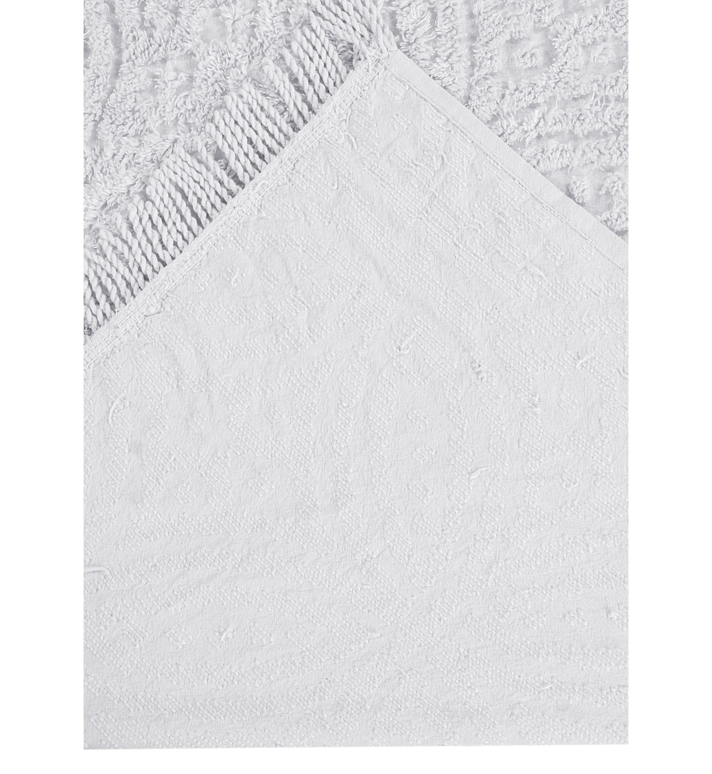 Wedding Ring Collection Loop Design 100% Cotton Tufted Unique Luxurious Machine Bedspread