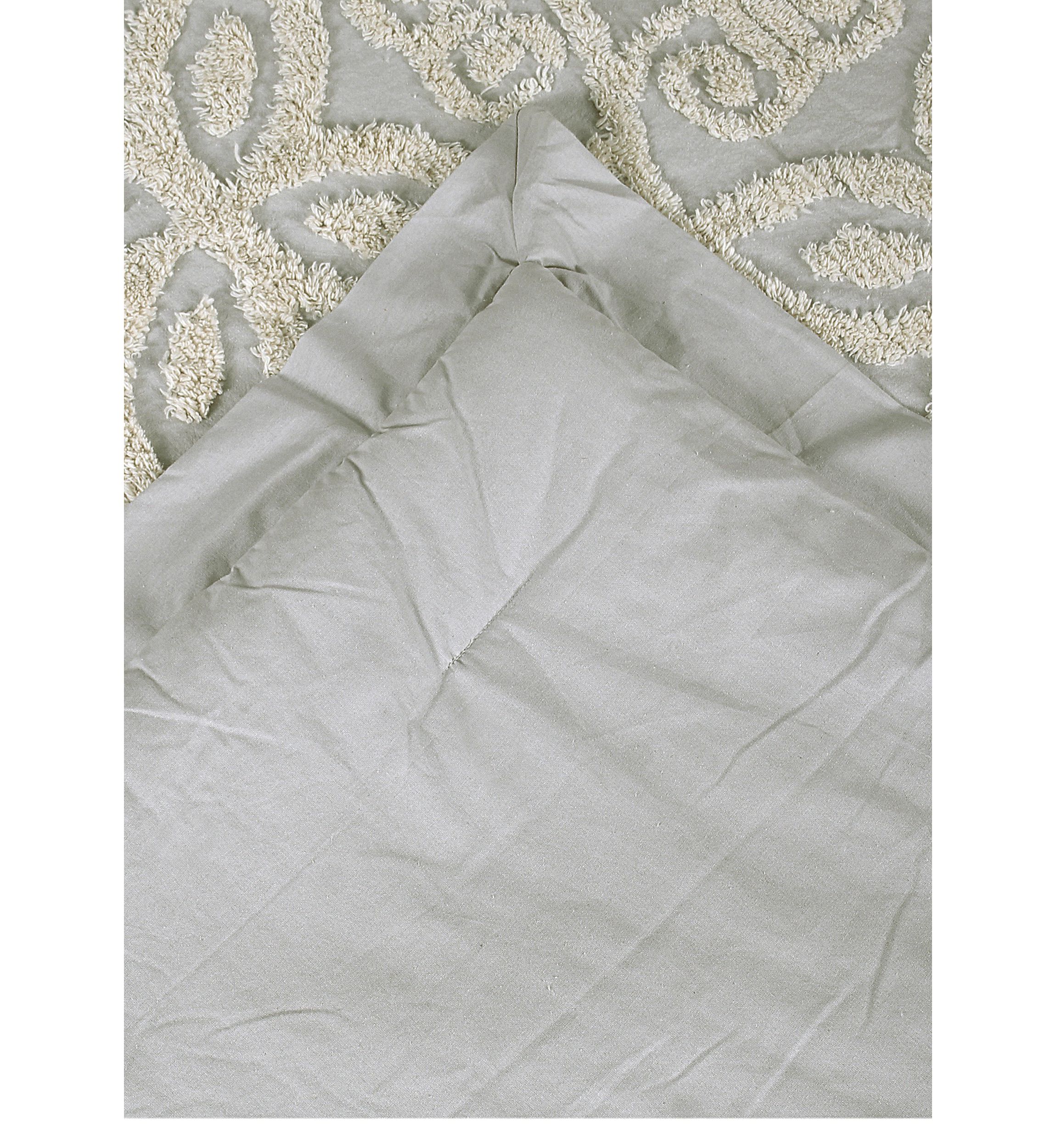 Eden Comforter Set 100% Cotton Tufted Unique Luxurious Soft Plush Chenille