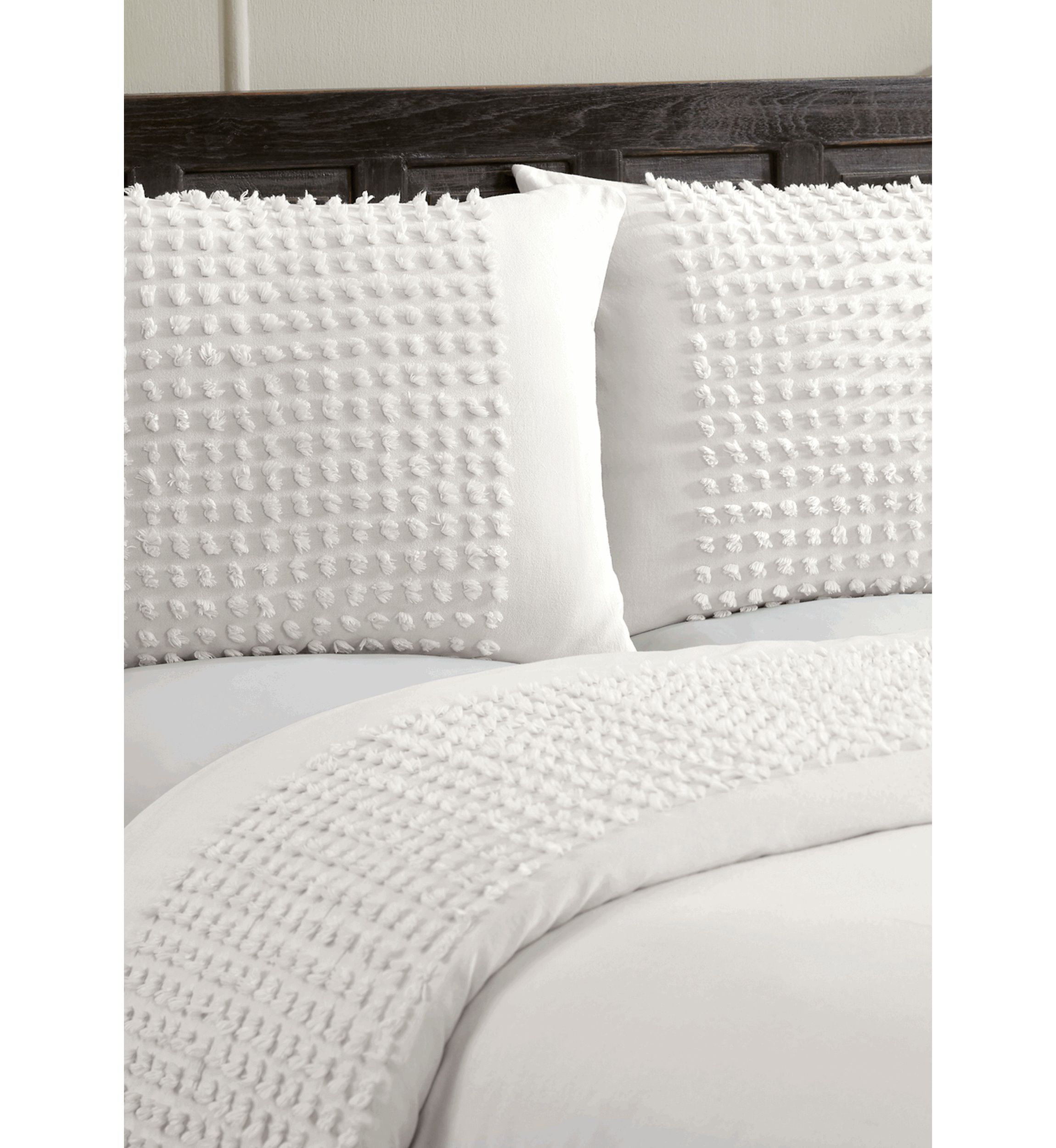 Olivia Comforter Set 100% Cotton Tufted Unique Luxurious Soft Plush Chenille