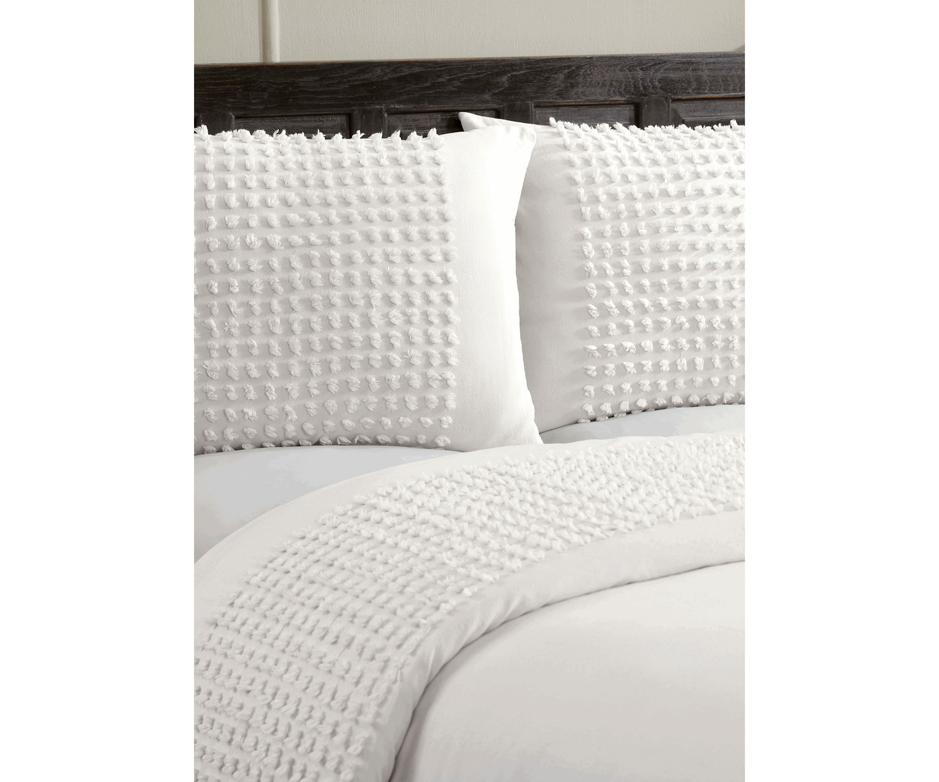 Olivia Comforter Set 100% Cotton Tufted Unique Luxurious Soft Plush Chenille