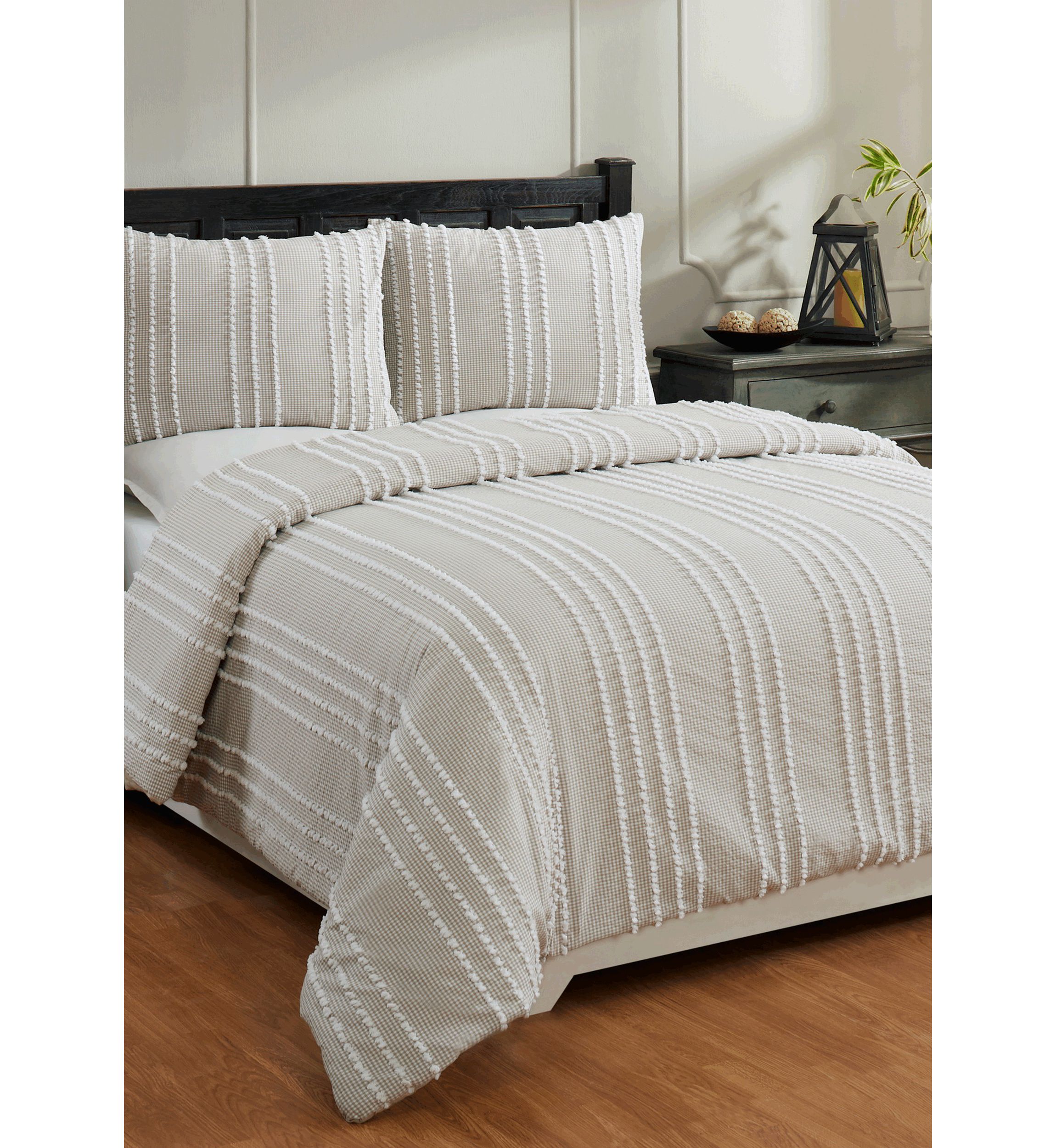 Winston Comforter Set 100% Cotton Tufted Unique Luxurious Soft Plush Chenille