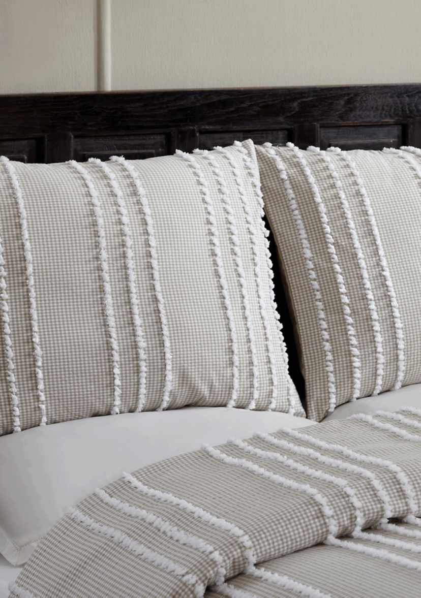 Winston Comforter Set 100% Cotton Tufted Unique Luxurious Soft Plush Chenille