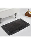 Shaggy Border Collection Ultra Soft, Plush and Absorbent Tufted Bath Mat Rug 