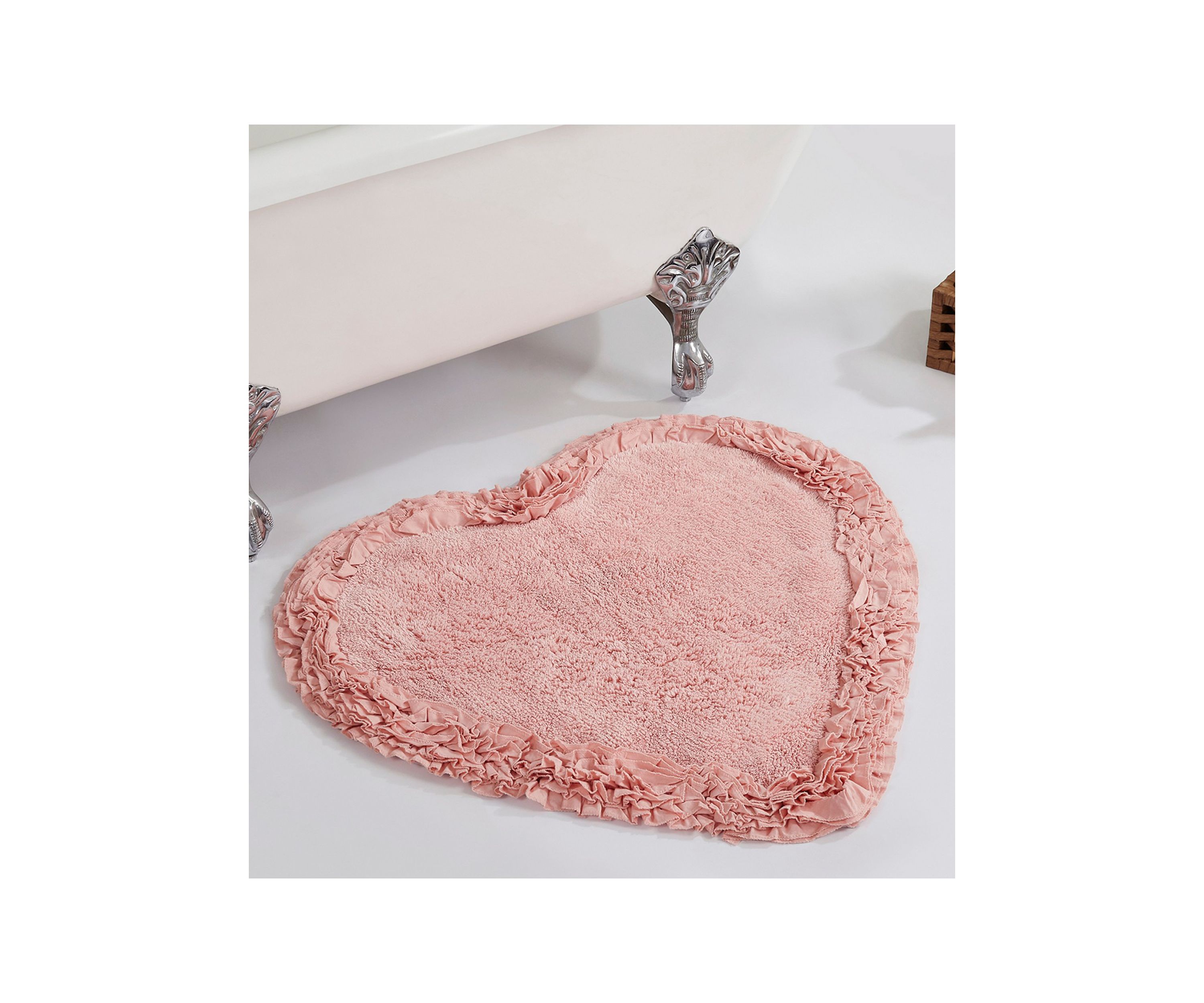 Shaggy Border Collection Ultra Soft, Plush and Absorbent Tufted Bath Mat Rug 