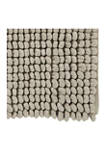 24 Inch Square Plush and Absorbent Tufted Bath Mat Rug - Noodle Collection 