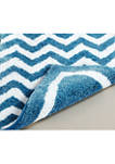 Pegasus Collection Ultra Soft, Plush and Absorbent Bath Mat Rug 100% Polyester in Vibrant Colors, 20 in x 20 in Contour