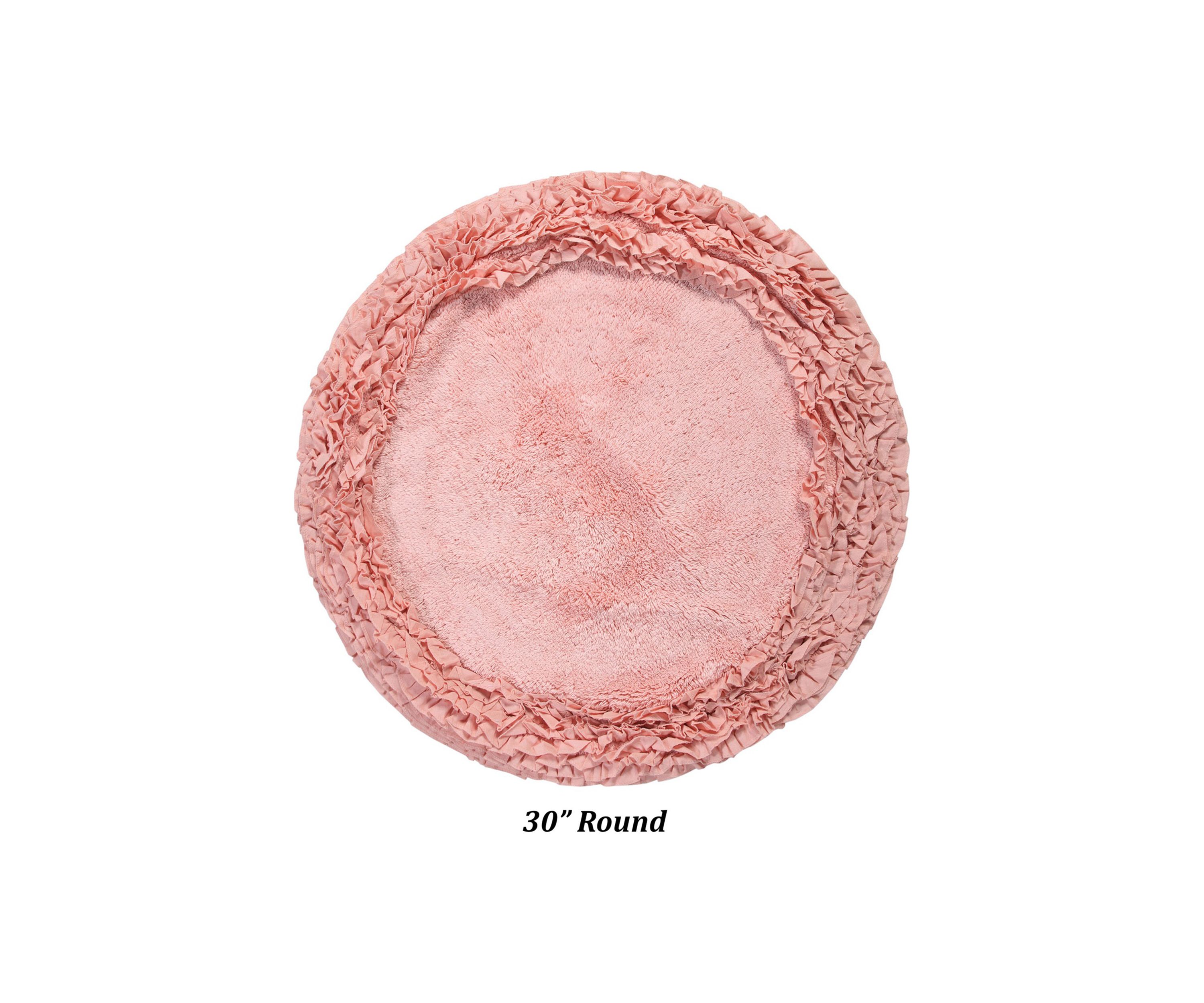 Shaggy Border Collection Ultra Soft, Plush and Absorbent Tufted Bath Mat Rug 