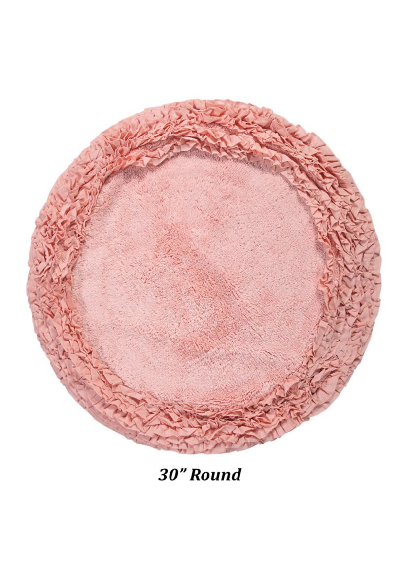 Shaggy Border Collection Ultra Soft, Plush and Absorbent Tufted Bath Mat Rug 