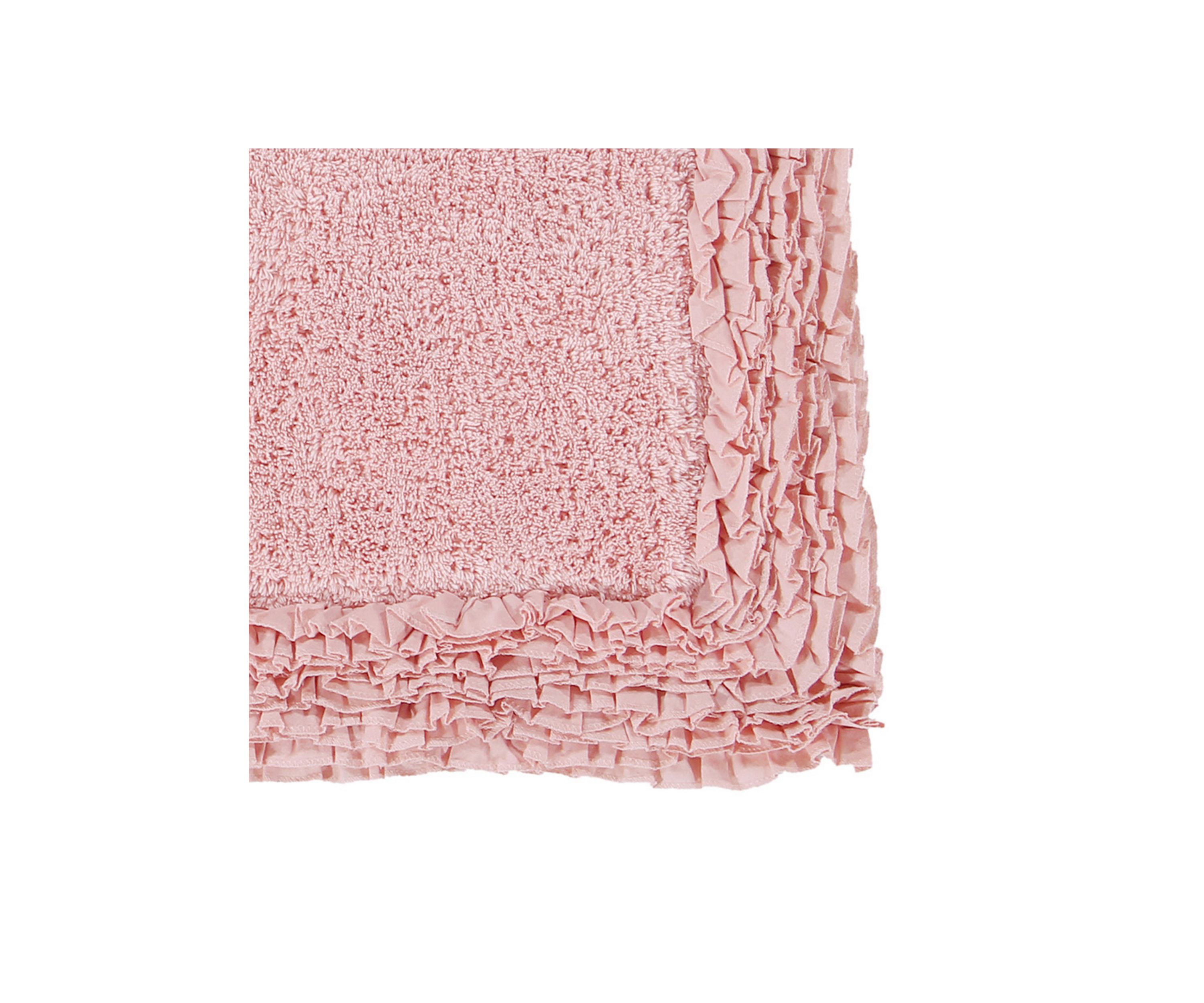 Shaggy Border Collection Ultra Soft, Plush and Absorbent Tufted Bath Mat Rug 