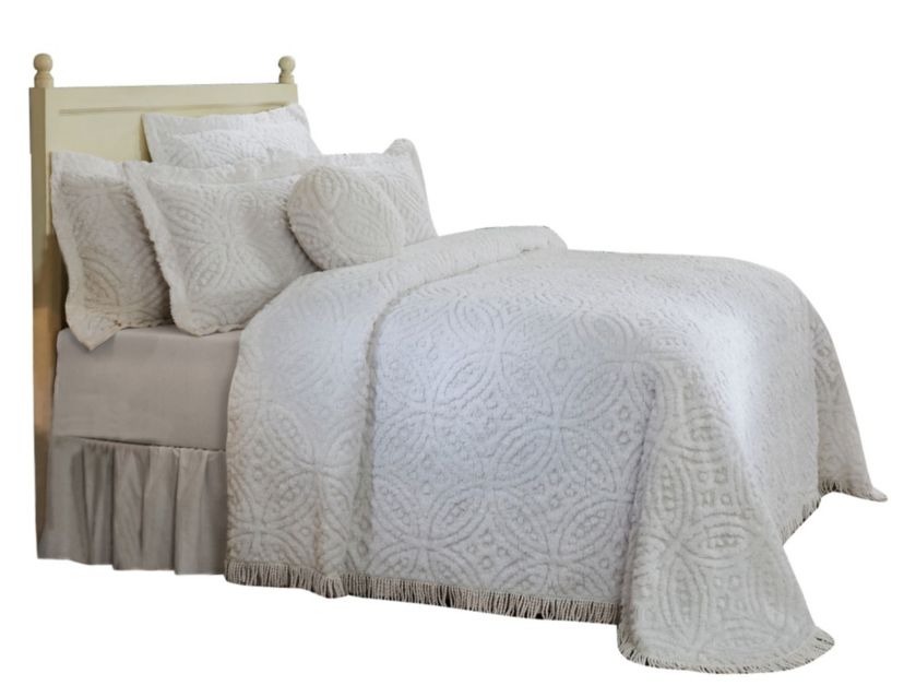 Better Trends Wedding Ring Collection 100% Cotton Bedspread Set