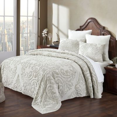 Better Trends Rylee Collection King Bedspread Set in White | belk