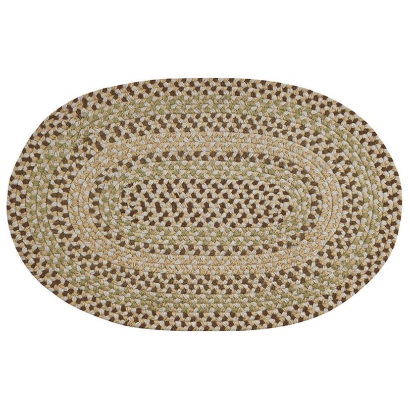 Better Trends Woodbridge Oval Collection 100% Wool Braided Rug