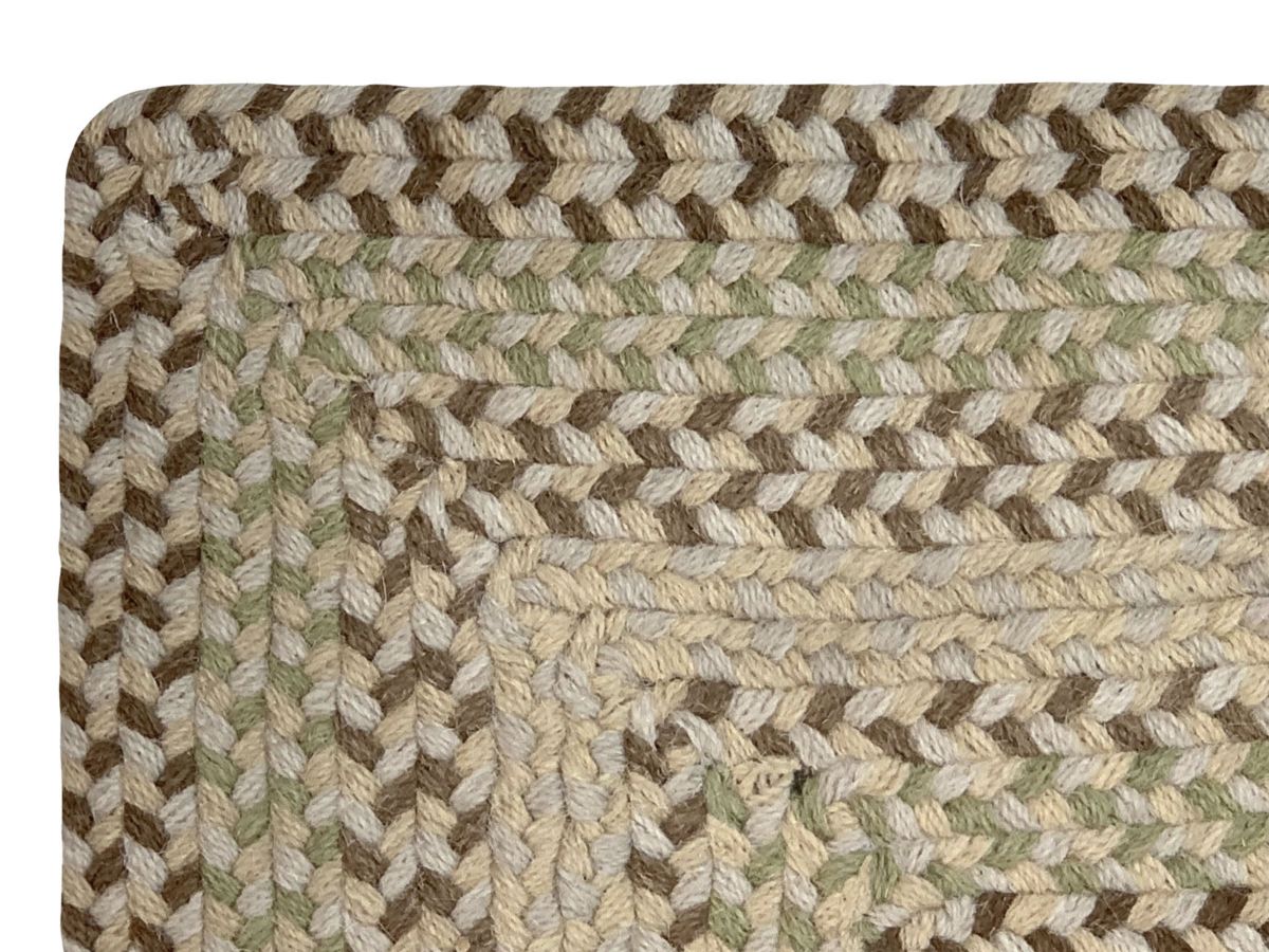 Better Trends Woodbridge Oval Collection 100% Wool Braided Rug