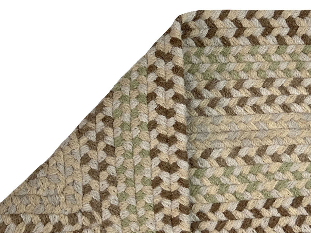 Better Trends Woodbridge Oval Collection 100% Wool Braided Rug