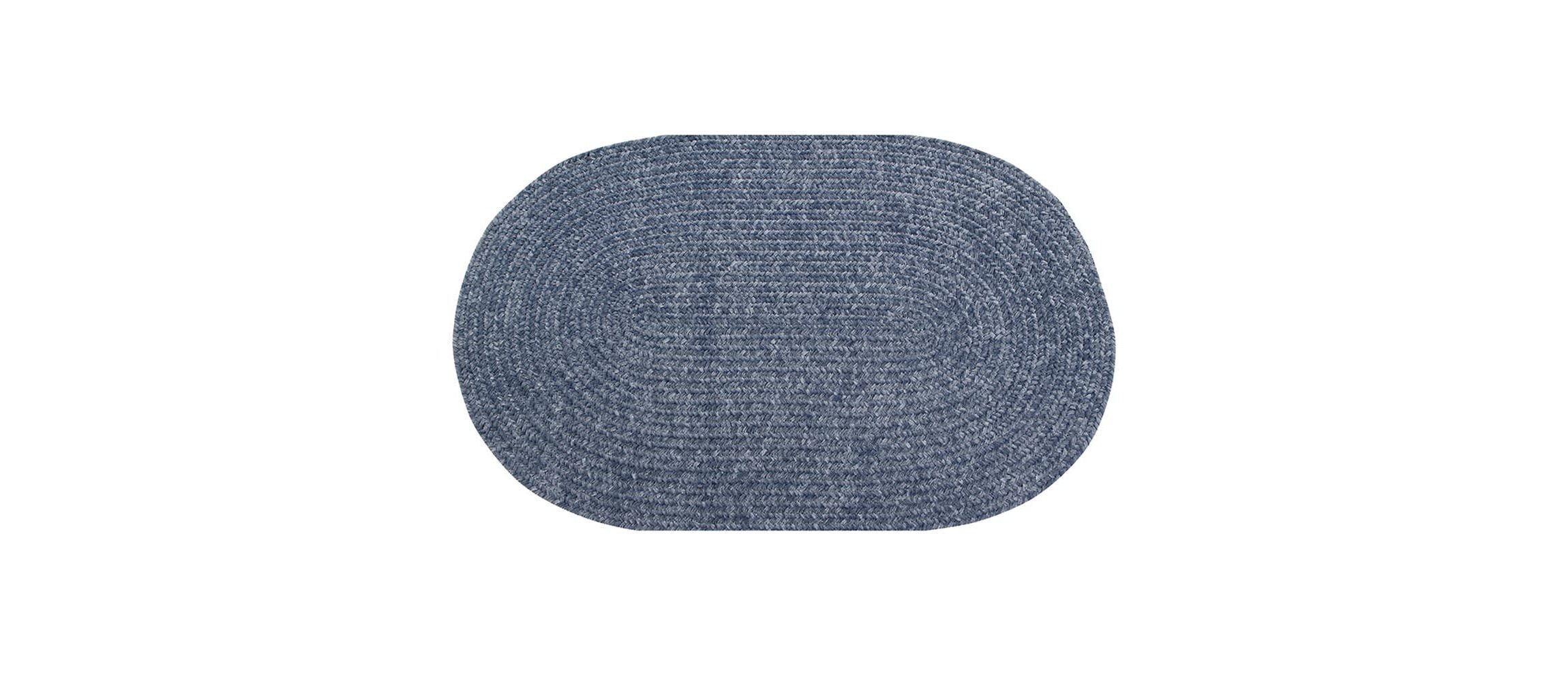 Better Trends Chenille Solid Collection 100% Polyester Braided Rug