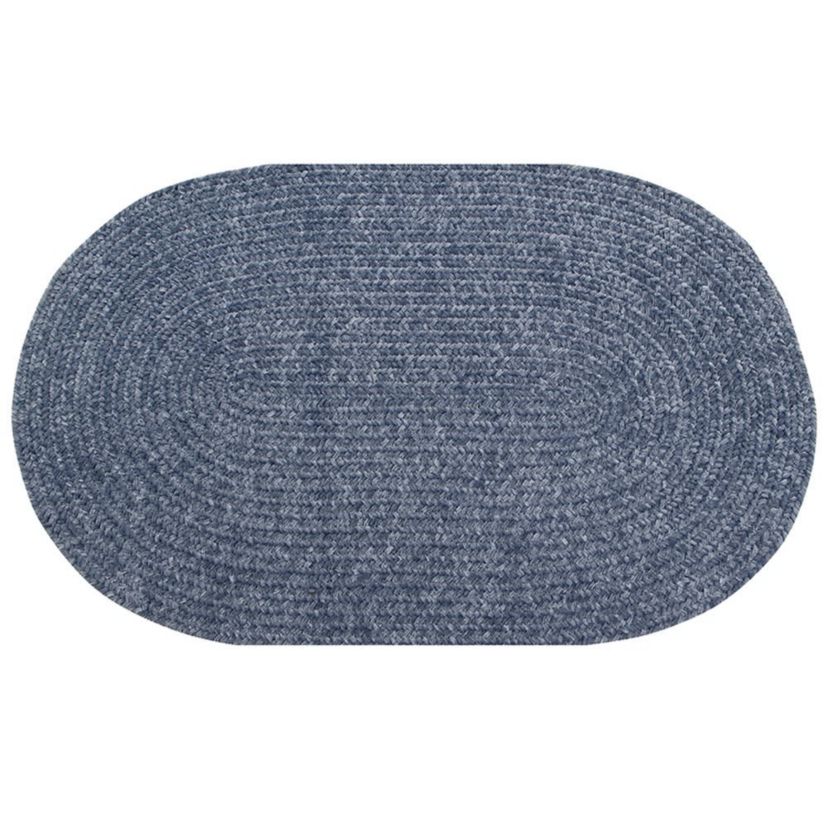 Better Trends Chenille Solid Collection 100% Polyester Braided Rug