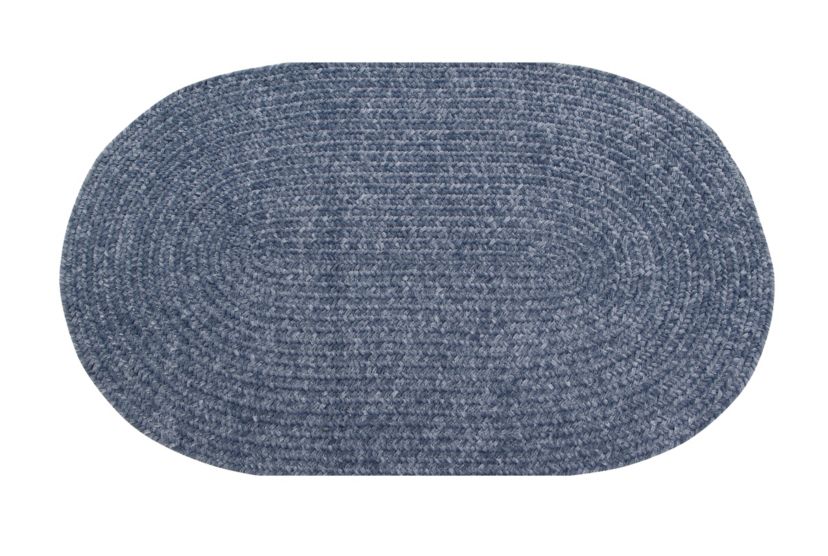 Better Trends Chenille Solid Collection 100% Polyester Braided Rug