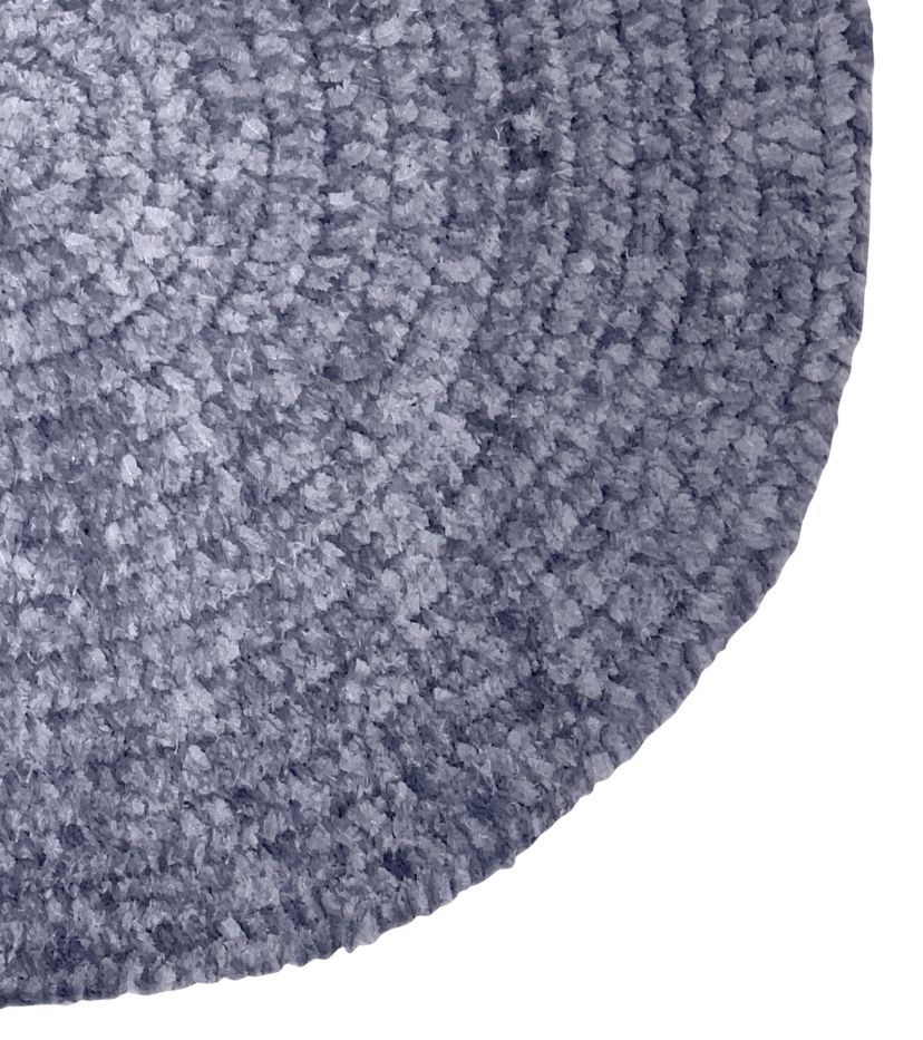 Better Trends Chenille Solid Collection 100% Polyester Braided Rug