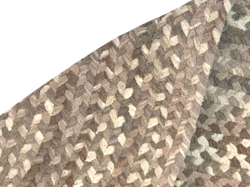 Better Trends Ombre Chenille Collection 100% Cotton Braided Rug