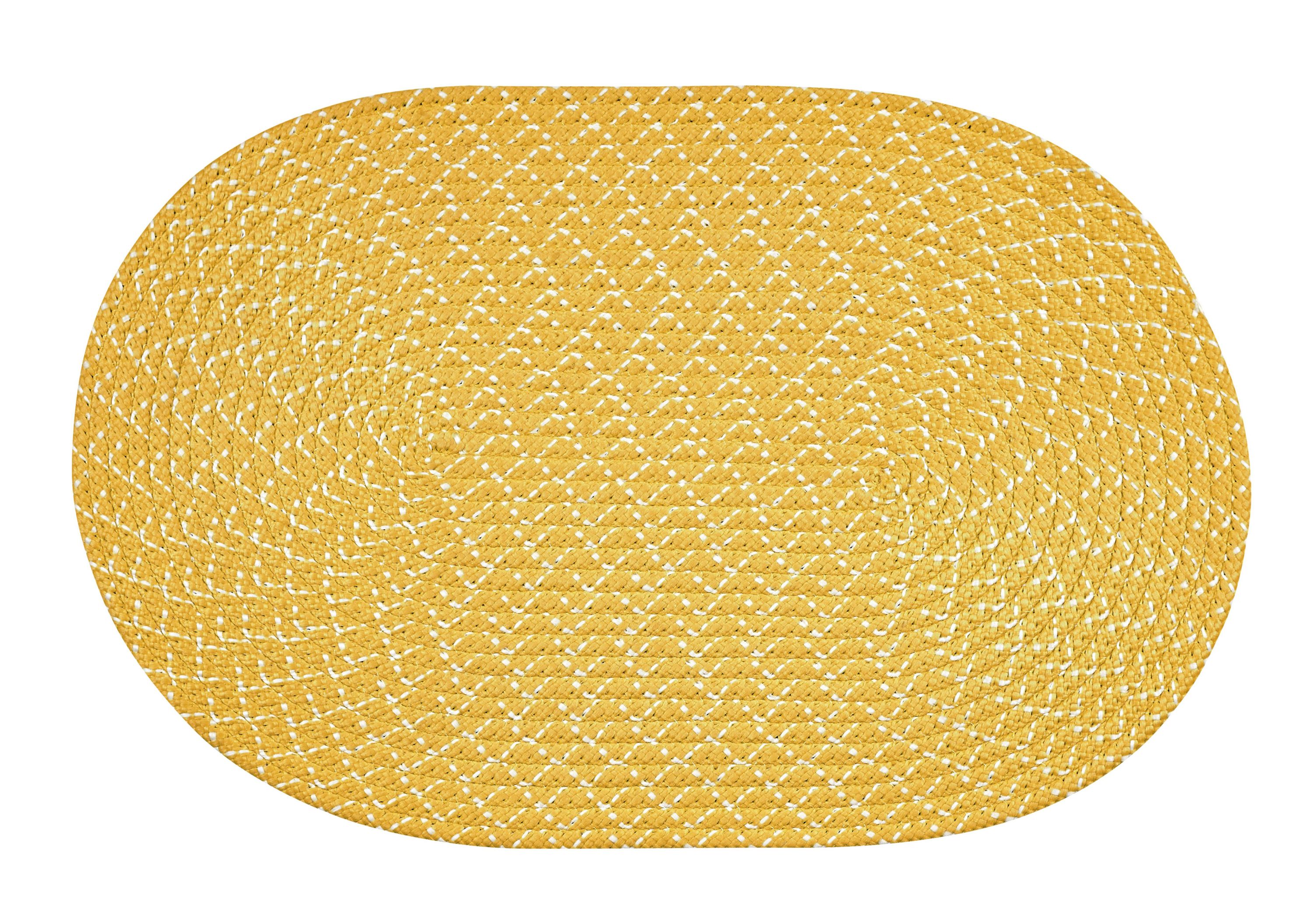 Better Trends Sunsplash Collection 100% Polypropylene Braided Rug