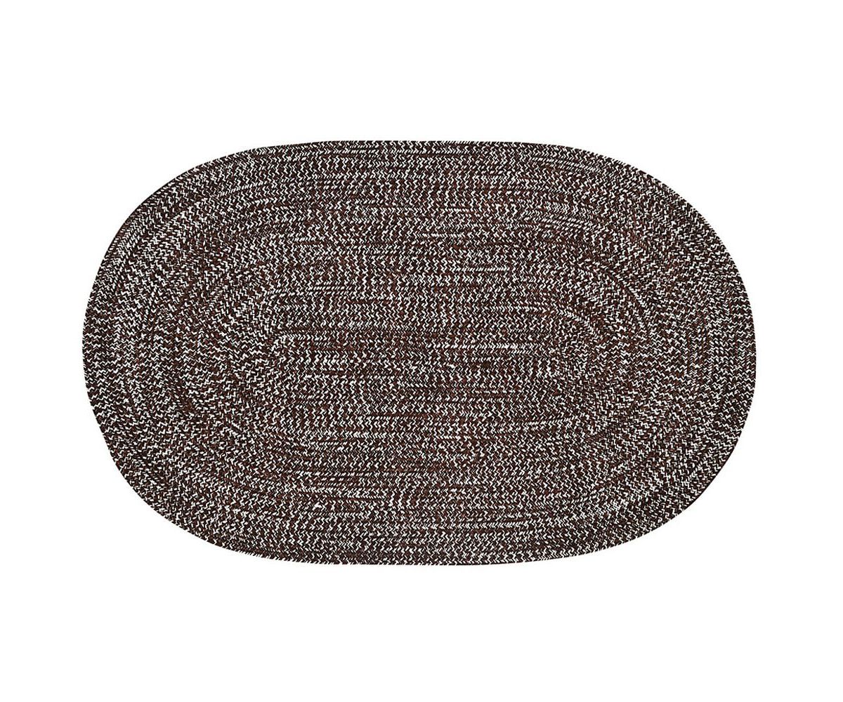 Better Trends Chenille Tweed Collection 100% Polyester Braided Rug
