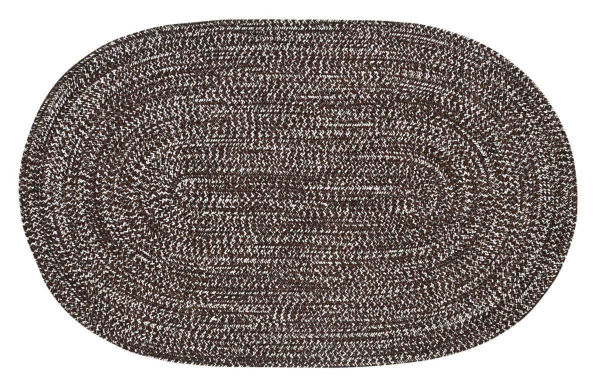 Better Trends Chenille Tweed Collection 100% Polyester Braided Rug