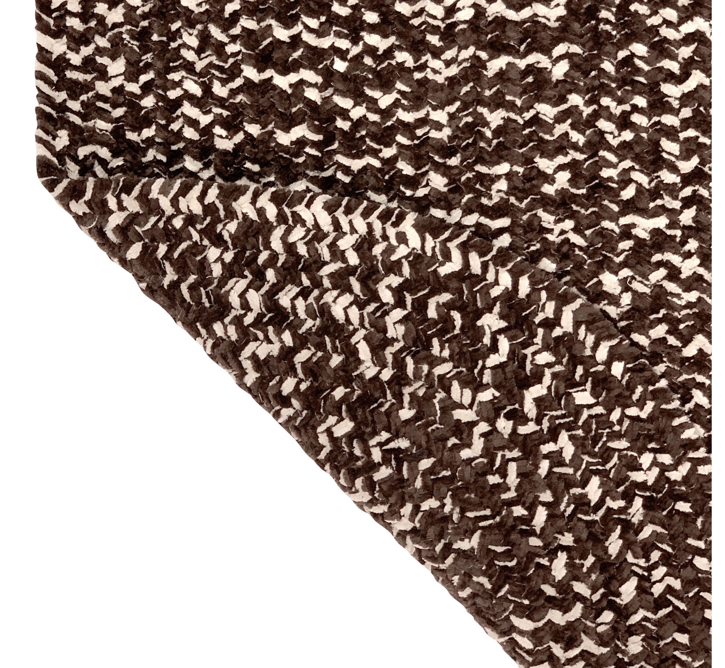 Better Trends Chenille Tweed Collection 100% Polyester Braided Rug